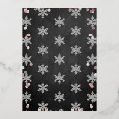 Winter ONEderland 1. Geburtstag Real Folieneinladung (Rückseite)