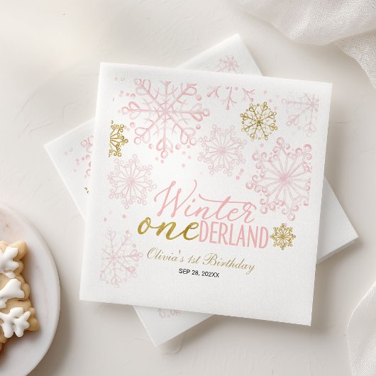 Winter Onederland 1. Geburtstag Serviette