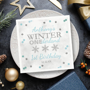 Winter ONEderland 1. Geburtstag Serviette