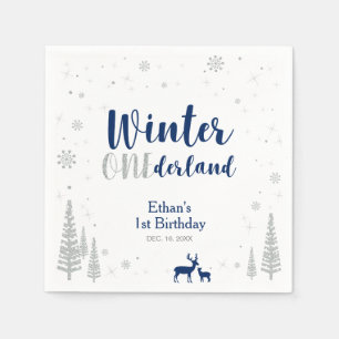 Winter Onederland 1. Geburtstagsparty-Papier-Servi Serviette