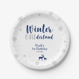 Winter Onederland 1. Geburtstagsparty-Teller aus P Pappteller