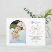 Winter Onederland 1. Geburtstagswohnung Dankeschön Dankeskarte (Stehend Vorderseite)