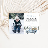 Winter Onederland 1st Birthday Photo Dankeskarte