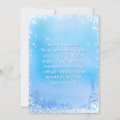 Winter Onederland - 1st Birthday with Photo  Einladung (Rückseite)