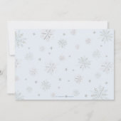 Winter Onederland Arctic Animals 1. Geburtstag Einladung (Rückseite)