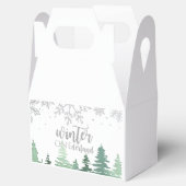Winter Onederland Bäume Silberschneeflocken Geschenkschachtel (Geöffnet)