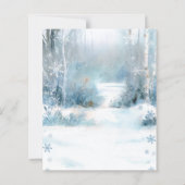 Winter Onederland Bear Blue First Birthday Budget (Rückseite)