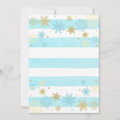 Winter ONEderland Birthday Invitation - Boy - WB Einladung (Rückseite)