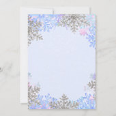 Winter Onederland Birthday Invitation Einladung (Rückseite)