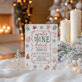 Winter ONEderland Birthday Invite Einladung