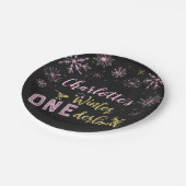Winter Onederland Birthday Paper Tellers Snowflake Pappteller (Schrägansicht)