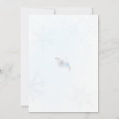 Winter ONEderland Blue Snowflake 1. Einladung (Rückseite)