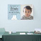 Winter Onederland Boy 1. Geburtstag Banner (Messeveranstaltung)
