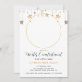 Winter ONEderland Boy 1. Geburtstag Einladung (Vorderseite)