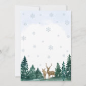 Winter ONEderland Dankeskarten Einladung (Rückseite)