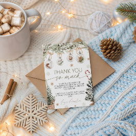 Winter Onederland Dankeskarten Einladung