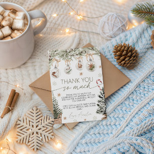 Winter Onederland Dankeskarten Einladung