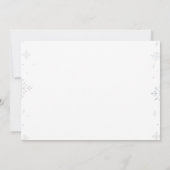 Winter Onederland Deer Birthday Foto Einladung (Rückseite)