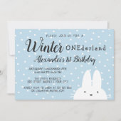 Winter Onederland Einladung (Vorderseite)