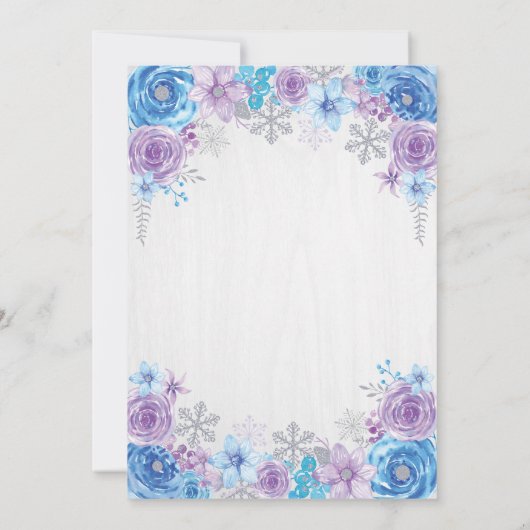 Winter ONEderland Einladung (Rückseite)