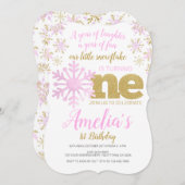 Winter ONEderland Einladung (Vorne/Hinten)