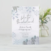 Winter Onederland Einladung zum 1. (Stehend Vorderseite)