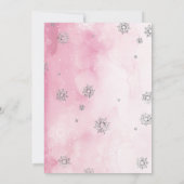 Winter Onederland Einladung zum 1. Geburtstag (Rückseite)