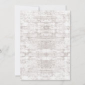 Winter Onederland Einladung zum ersten Geburtstag (Rückseite)