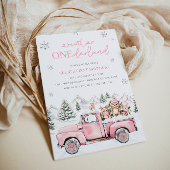 Winter Onederland Einladung zum ersten Geburtstag