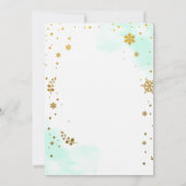 Winter Onederland Einladung zum ersten Geburtstag (Rückseite)