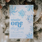 Winter Onederland Einladung zum Geburtstag