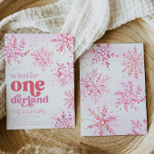 Winter Onederland Einladung zum Geburtstag