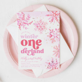 Winter Onederland Einladung zum Geburtstag