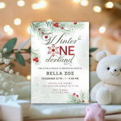 Winter Onederland Erster Geburtstag Einladung