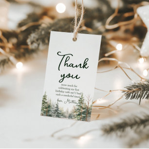 Winter Onederland Erster Geburtstag Geschenkanhänger