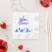 Winter-Onederland-Erstgeburtstagsfeier-Servietten Serviette (Beispiel)