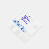 Winter-Onederland-Erstgeburtstagsfeier-Servietten Serviette (Ecke)