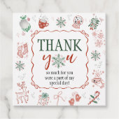 Winter ONEderland Favor Tag Geschenkanhänger (Vorderseite)