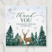 Winter ONEderland Favor Tag Geschenkanhänger (Vorderseite)