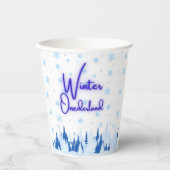 Winter Onederland First Birthday Party Cups Pappbecher (Vorderseite)