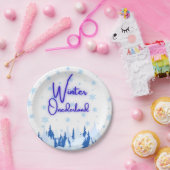 Winter Onederland First Birthday Party Plates Pappteller (Party)