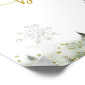 Winter Onederland Forest Birthday Gästebuch (Ecke)