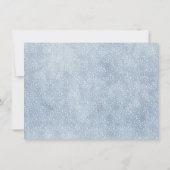 Winter ONEderland Foto 1. Geburtstag Einladungen (Rückseite)