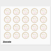 Winter ONEderland Gastgeschenk Tag Sticker Siegel (Blatt)