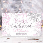 Winter Onederland Geburtstag Banner