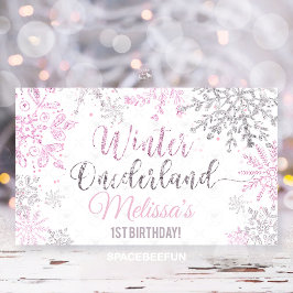 Winter Onederland Geburtstag Banner