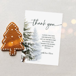 Winter Onederland Geburtstag Danke Karte