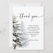 Winter Onederland Geburtstag Danke Karte (Vorderseite)