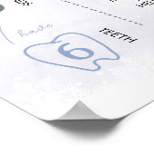 Winter Onederland Geburtstag Foto Milestone-Zeiche Poster (Ecke)