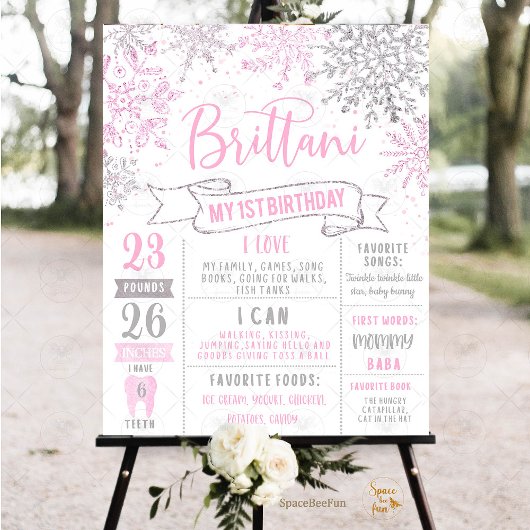 Winter Onederland Geburtstag Serviette